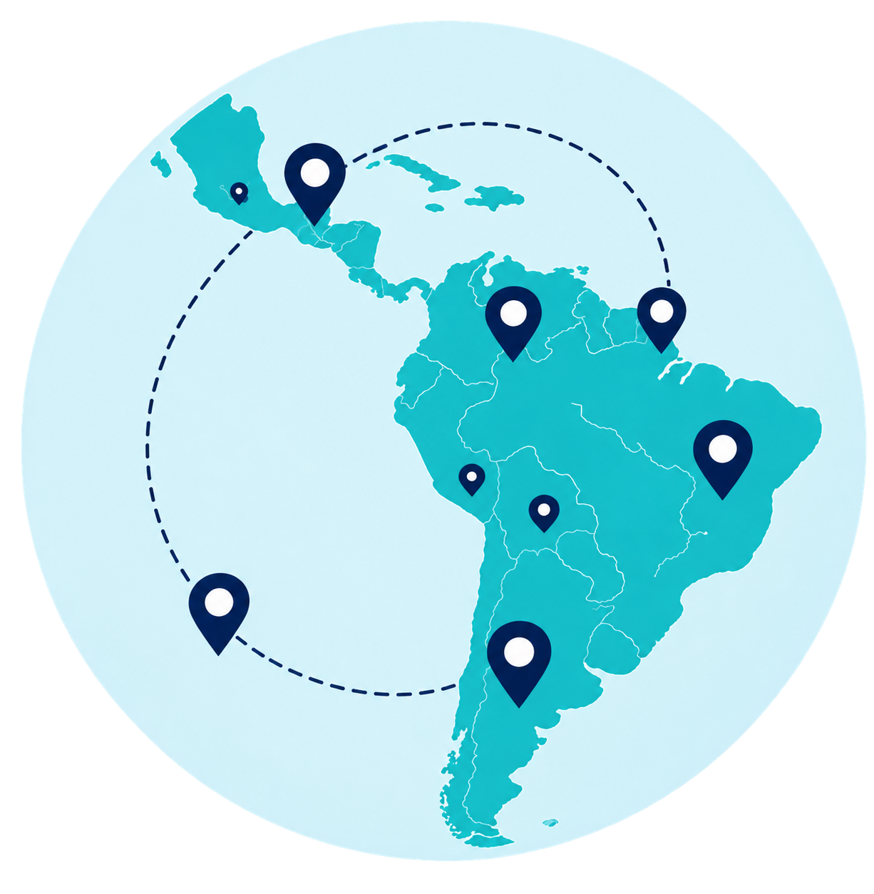 Mapa de Latinoamérica